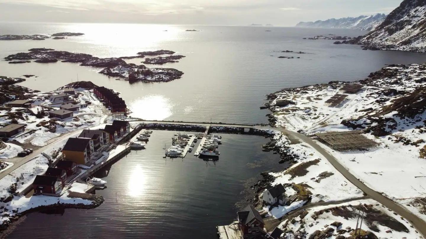 Spektakulaer Rorbu I Autentiske Omgivelser Ballstad Esterno foto